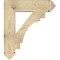 Ekena Millwork Merced Arts & Crafts Rough Sawn Bracket, Douglas Fir, 6"W x 28"D x 32"H BKT06X28X32MRC03RDF - alternate 3